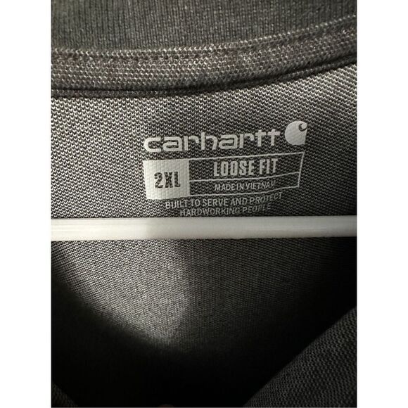 Carhartt Mens 2XL XXL Gray Polo - Picture 2 of 2